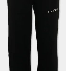 Pantalone tuta nero con polsino (2 anni - 16 anni) 86% cotone 14% poliestere