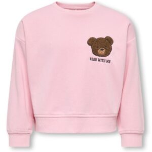 Felpa rosa con stampa laterale   50% cotone 50% poliestere