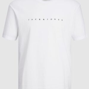 T-Shirt bianca con logo anteriore 100% cotone
