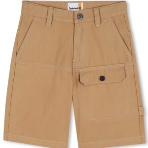 Bermuda cammello con tasca cargo (4 anni - 16 anni)100% cotone