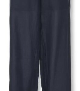 Pantalone blu morbido con pizzo sotto 100% cotone