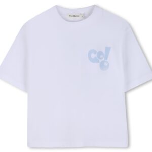T-Shirt bianca con stampa posteriore (2 anni - 8 anni) - 100% cotone