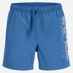Boxer mare bluette con logo laterale  100% poliestere